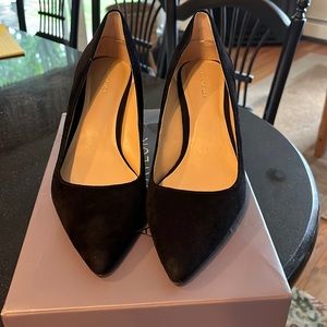 Ann Taylor Black Suede Pumps